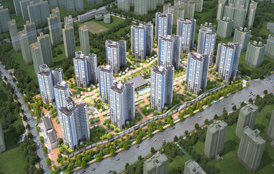 대방건설이 분양하는 '인천검단 대방노블랜드' 조감도.  대방건설 제공